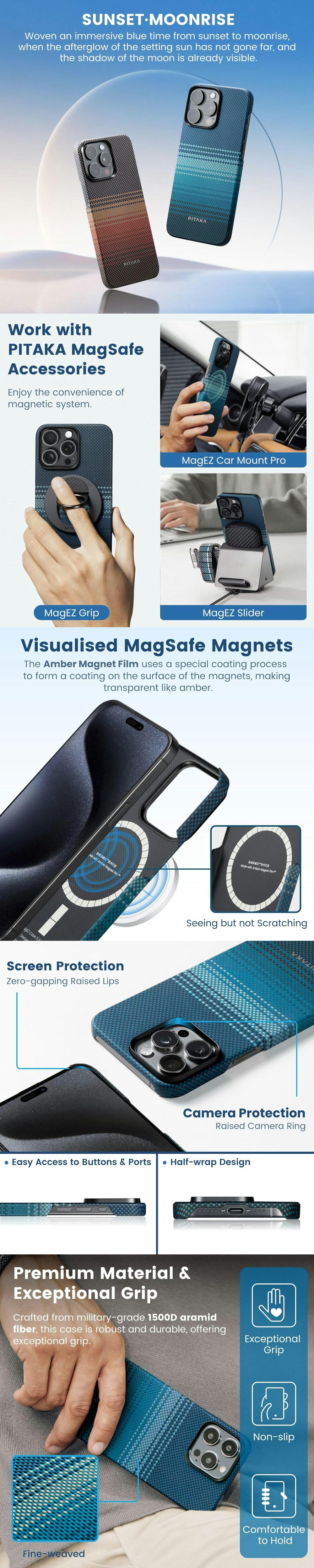 Pitaka MagEz Case 5 iPhone 15 Pro Max 